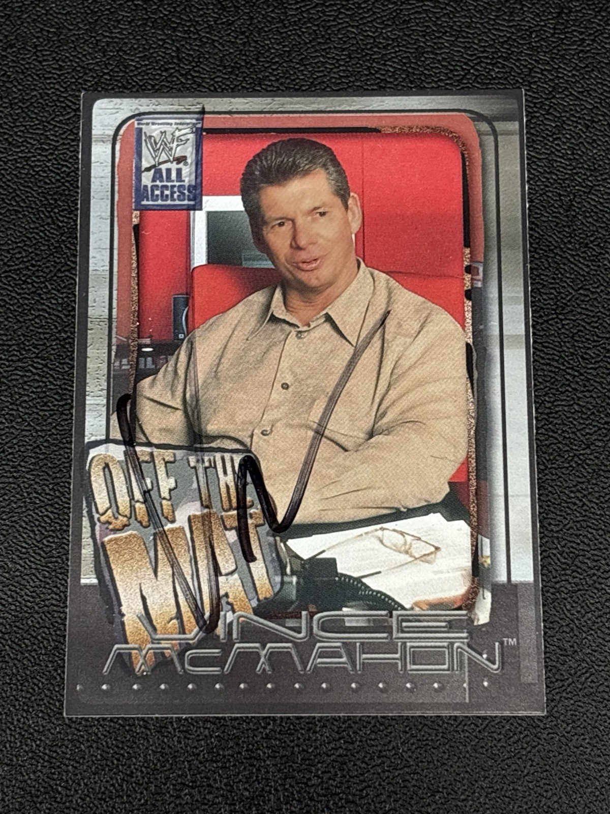 VINCE McMAHON 2002 FLEER WWF ALL ACCESS SIGNED AUTOGRAPHED CARD