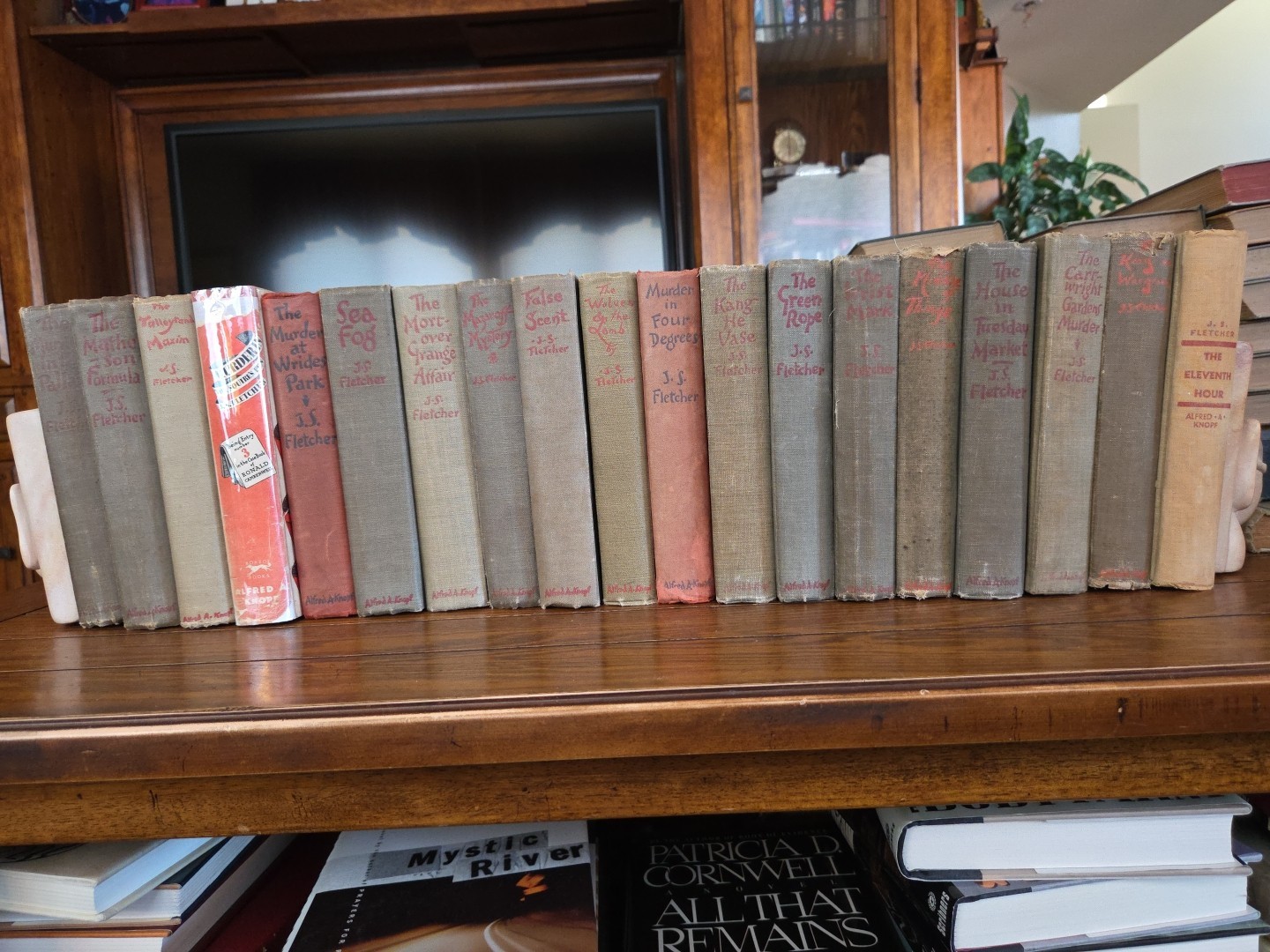 HUGE Lot Of 19 All First Edition Novels J. S. Fletcher 1920-30's Alfred A Knopf
