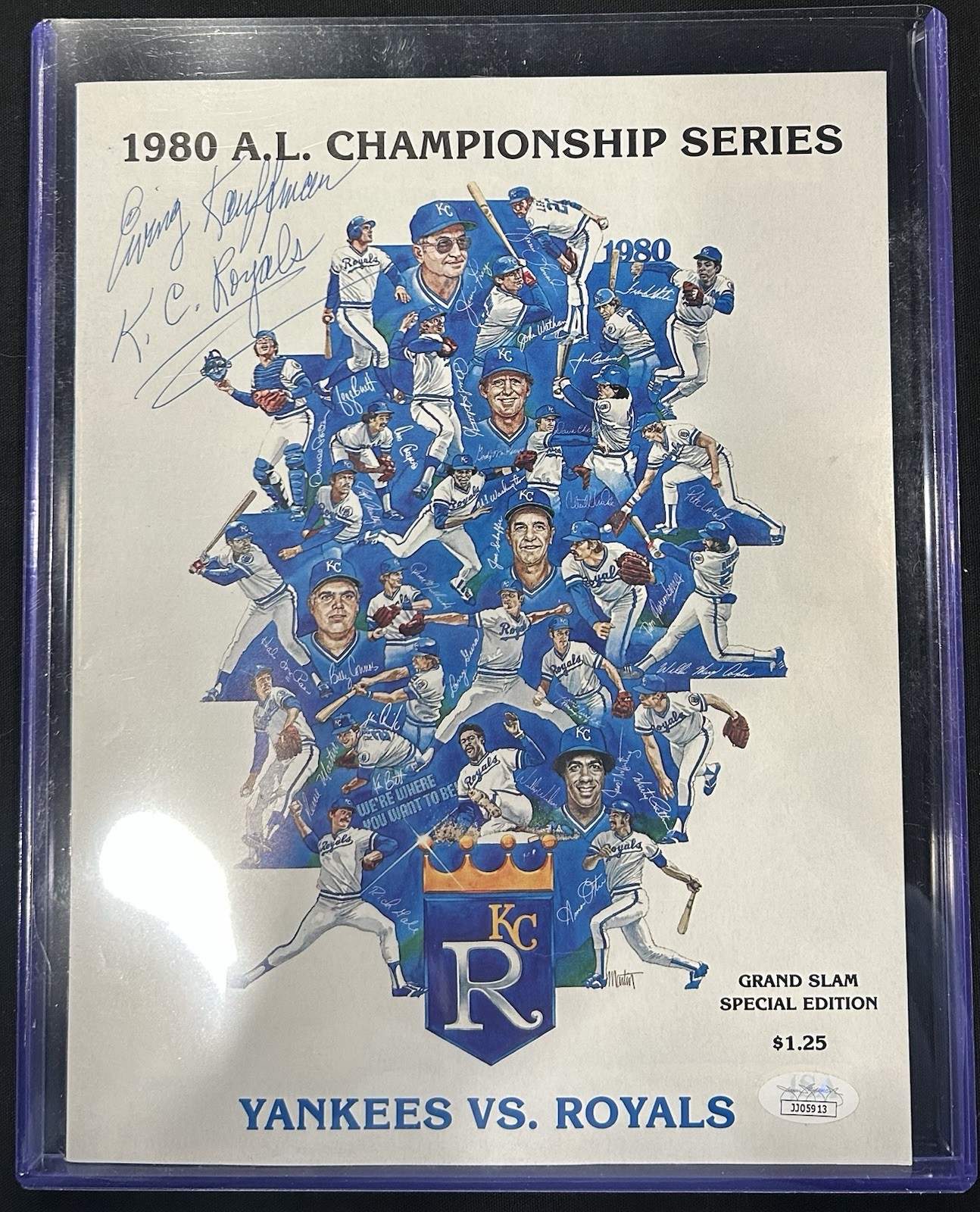 Ewing Kauffman Signed Autograph Special Edition Program JSA COA KC Royals Owner