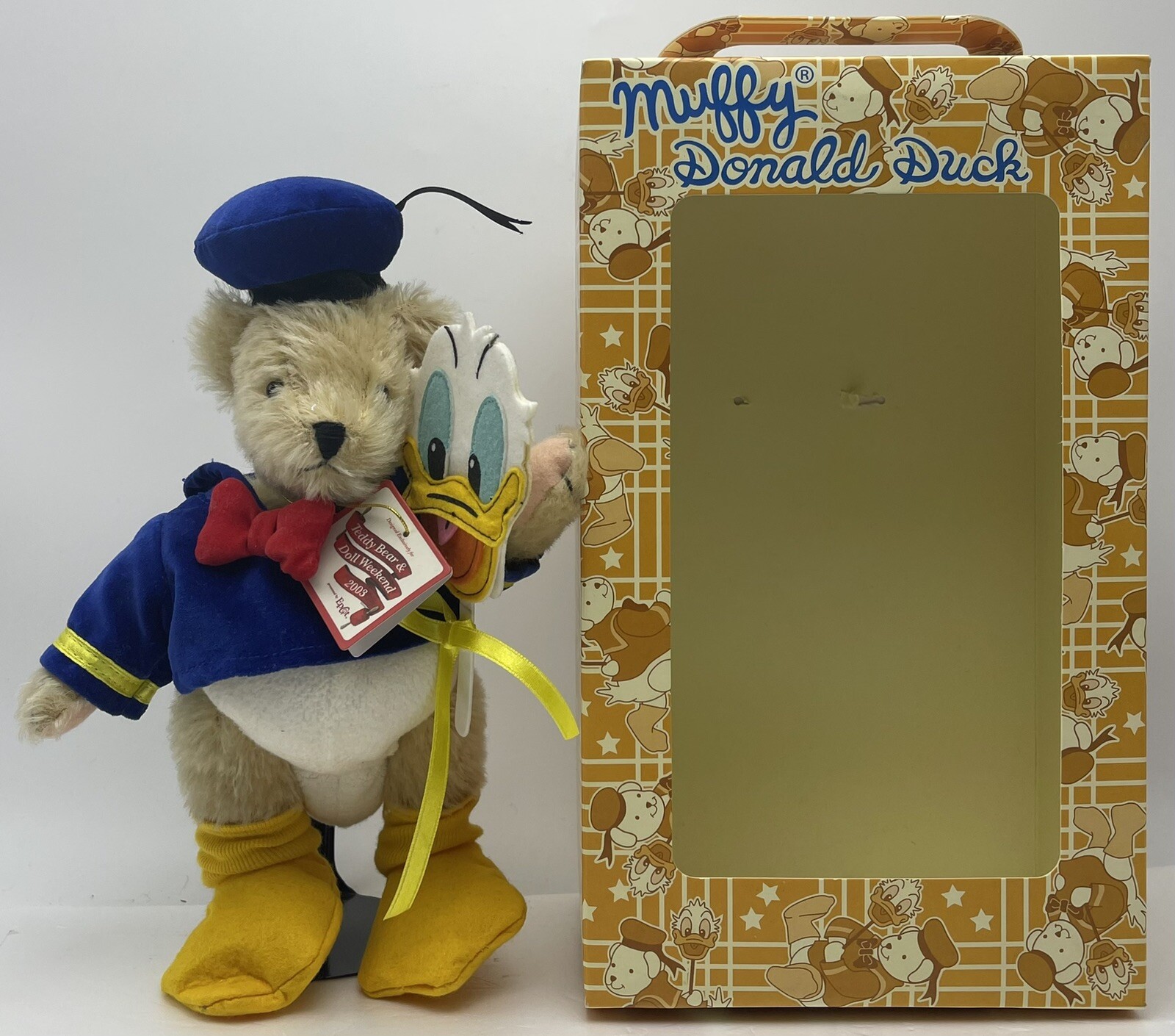Walt Disney World Teddy Bear Convention 2003 Muffy Donald Duck Doll Signed