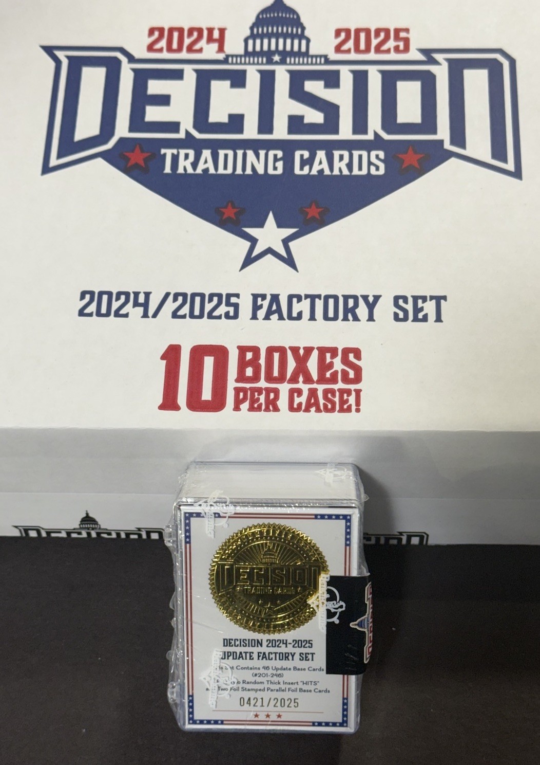 2025 Decision Update Factory 3 Set Lot Sealed W/51 Cards Trump Mint Le /2025