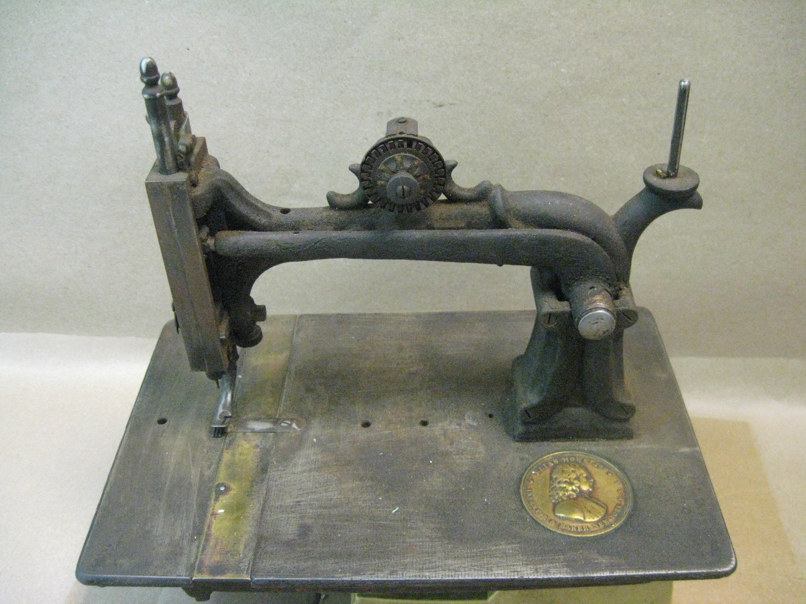 Antique 1870 Elias Howe Jr. Treadle Sewing Machine Head Only
