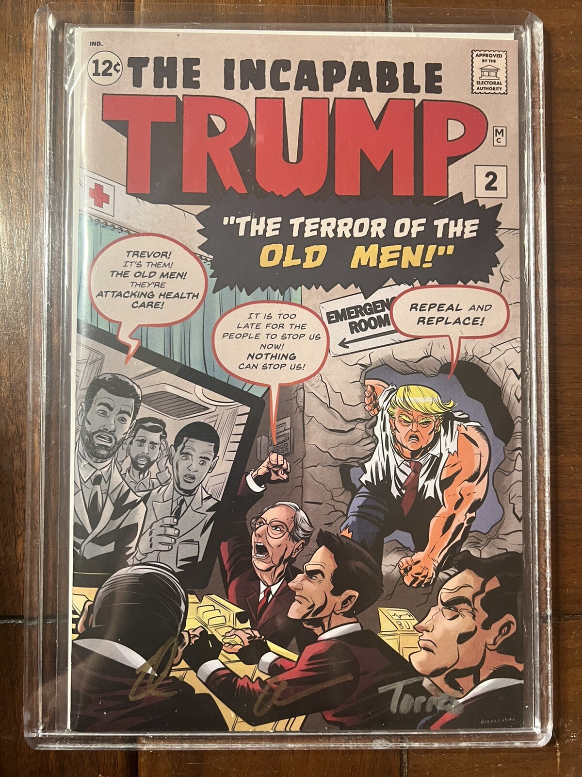 THE INCAPABLE TRUMP #2 2017 NYCC EXCLUSIVE SS TORRES MIRZA TAHIR RAW LTD 200!