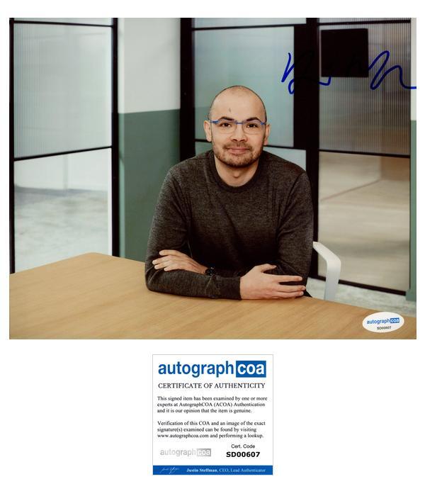 Demis Hassabis "DeepMind" CEO Autograph SIGNED AlphaFold AI 8x10 Photo ACOA