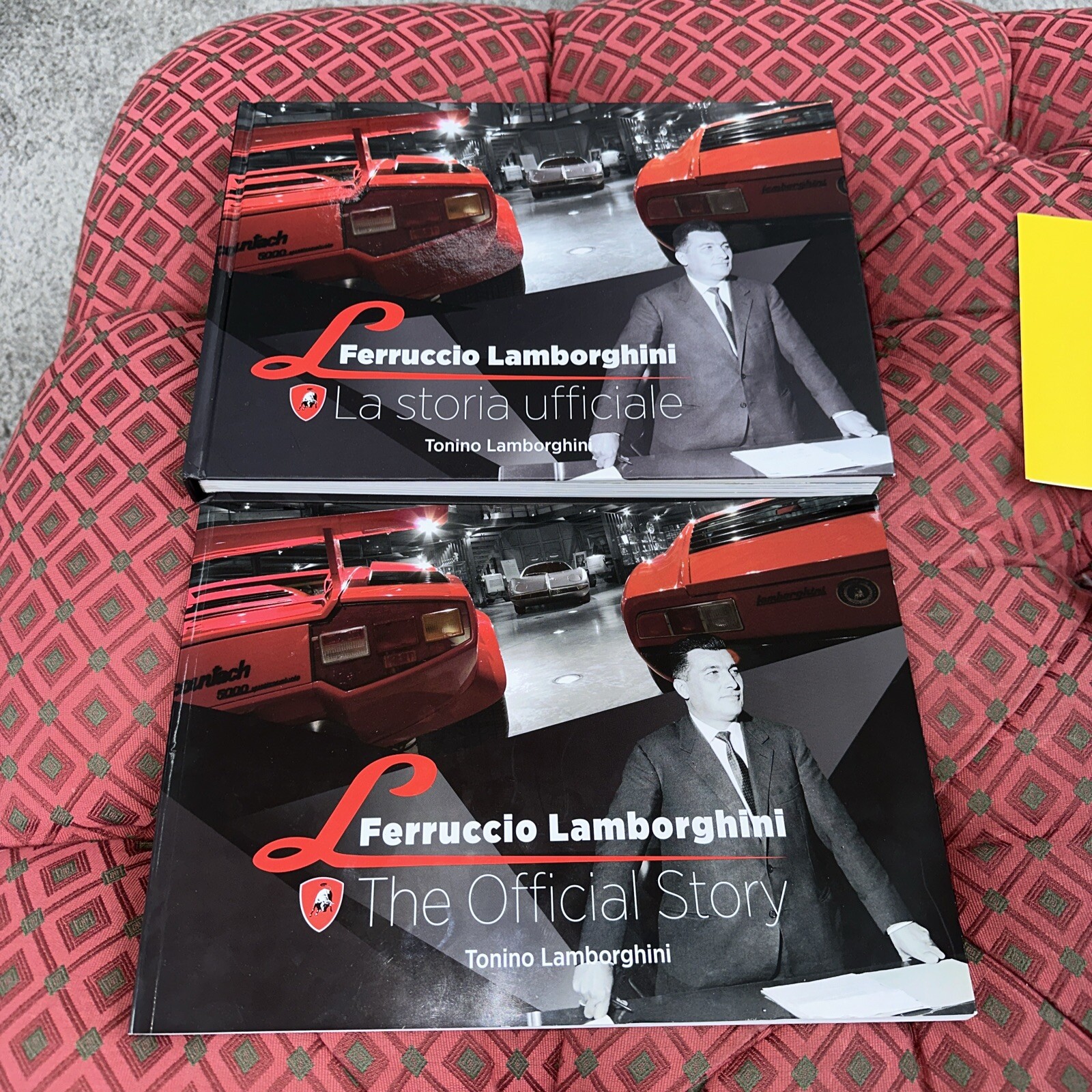 RARE Set Of 2 Ferruccio LAMBORGHINI The Official Story HARDCOVER BOOK by Tonino