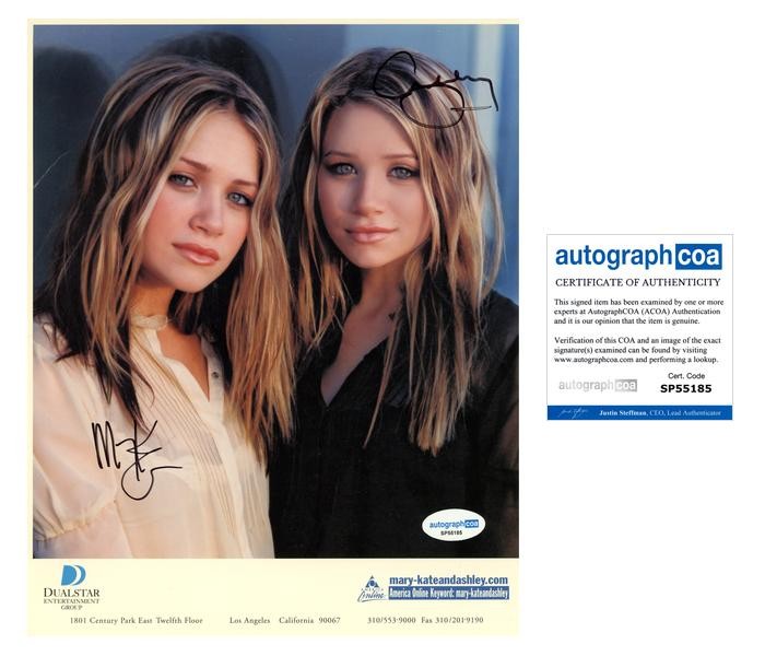 Mary-Kate & Ashley Olsen "Full House" AUTOGRAPHS Signed 8x10 Photo ACOA