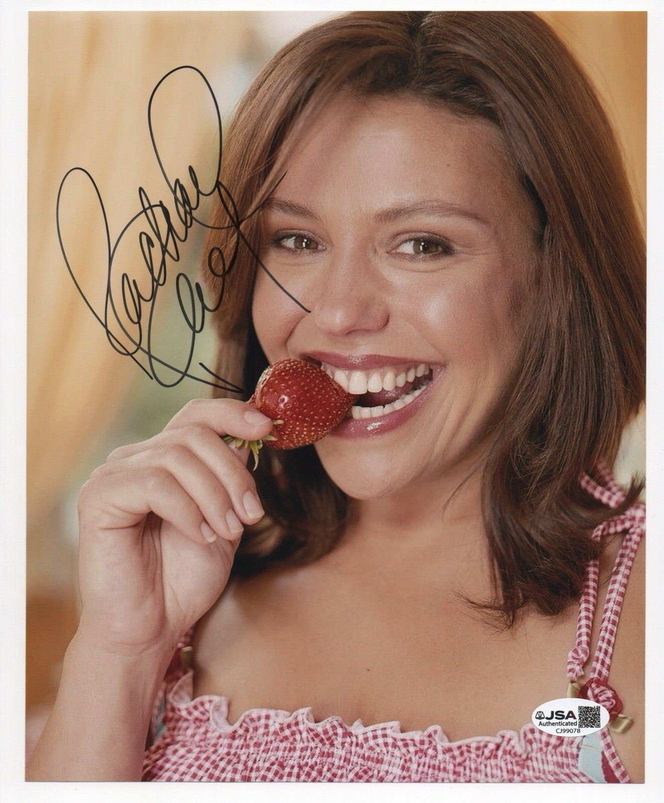 Rachael Ray autographed signed 8x10 photo JSA COA Sexy Hot Celebrity Chef Food
