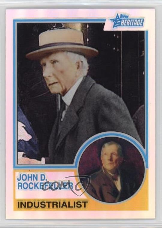 2009 Topps American Heritage Chrome Refractor 10/76 John D Rockefeller #C91 r7d