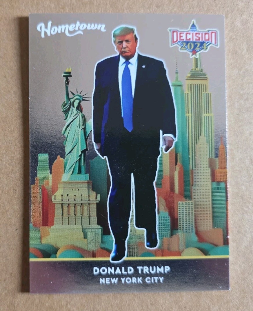 Decision 2024 Donald Trump HOMETOWN Premium Silver Foil Insert Card #HT1