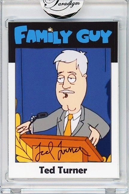 TED TURNER FAMILY GUY  Paradigm Pop Culture Collectibles Autograph Auto