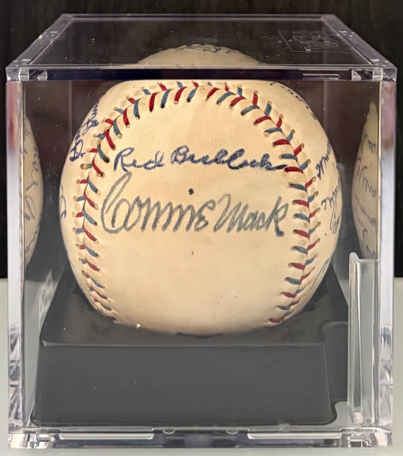 Connie Mack Philadelphia A's Signed Anchor Brand Baseball PSA Authentic LOA