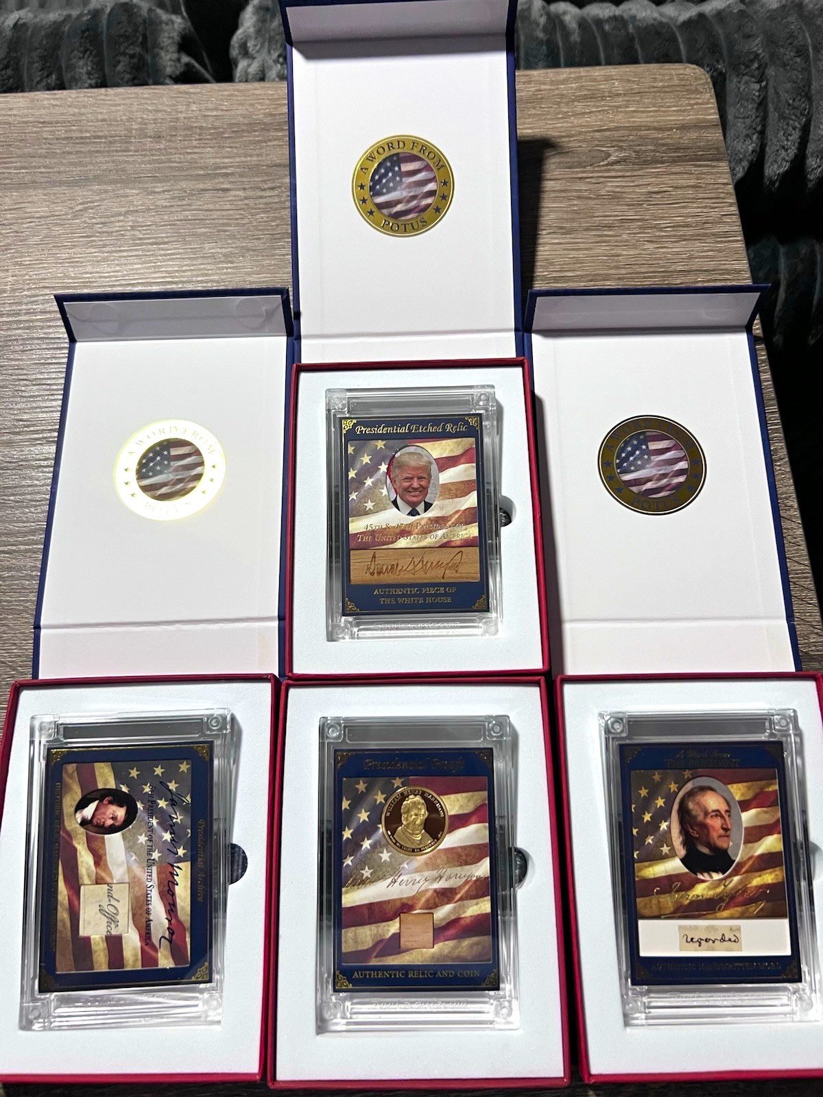 Presidential Memorabilia POTUS 2025 4-Card Lot! Donald Trump and More! 🔥
