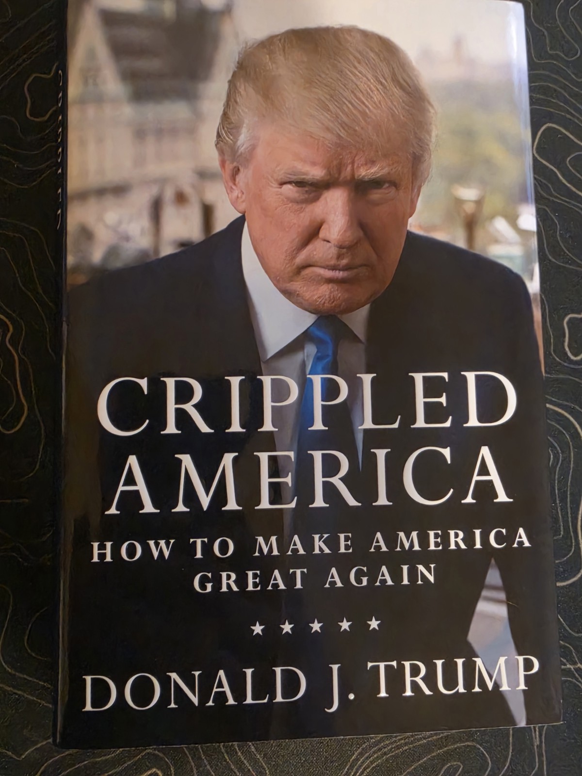 DONALD J. TRUMP SIGNED CRIPPLED AMERICA BOOK AUTOGRAPH #7706