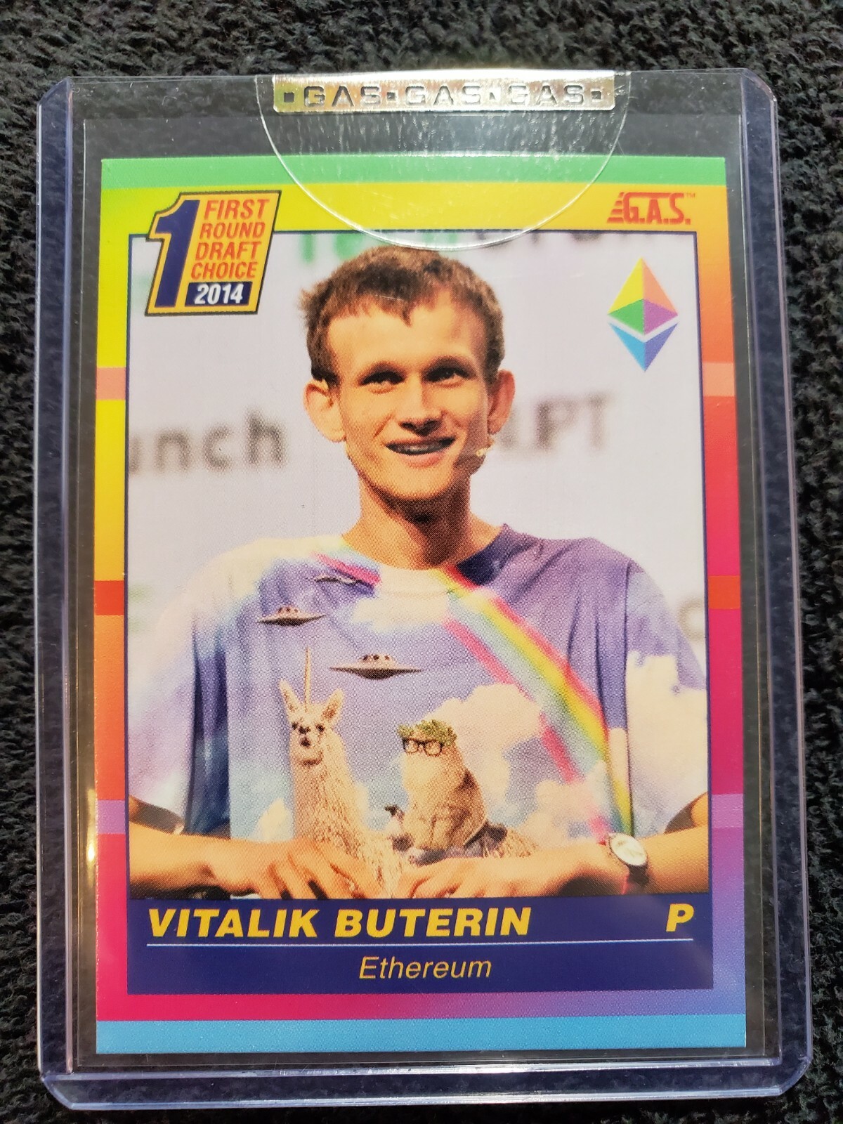 G.A.S. Vitalik Buterin Rookie Card Special Edition Rainbow 1of100 Ethereum NTWRK