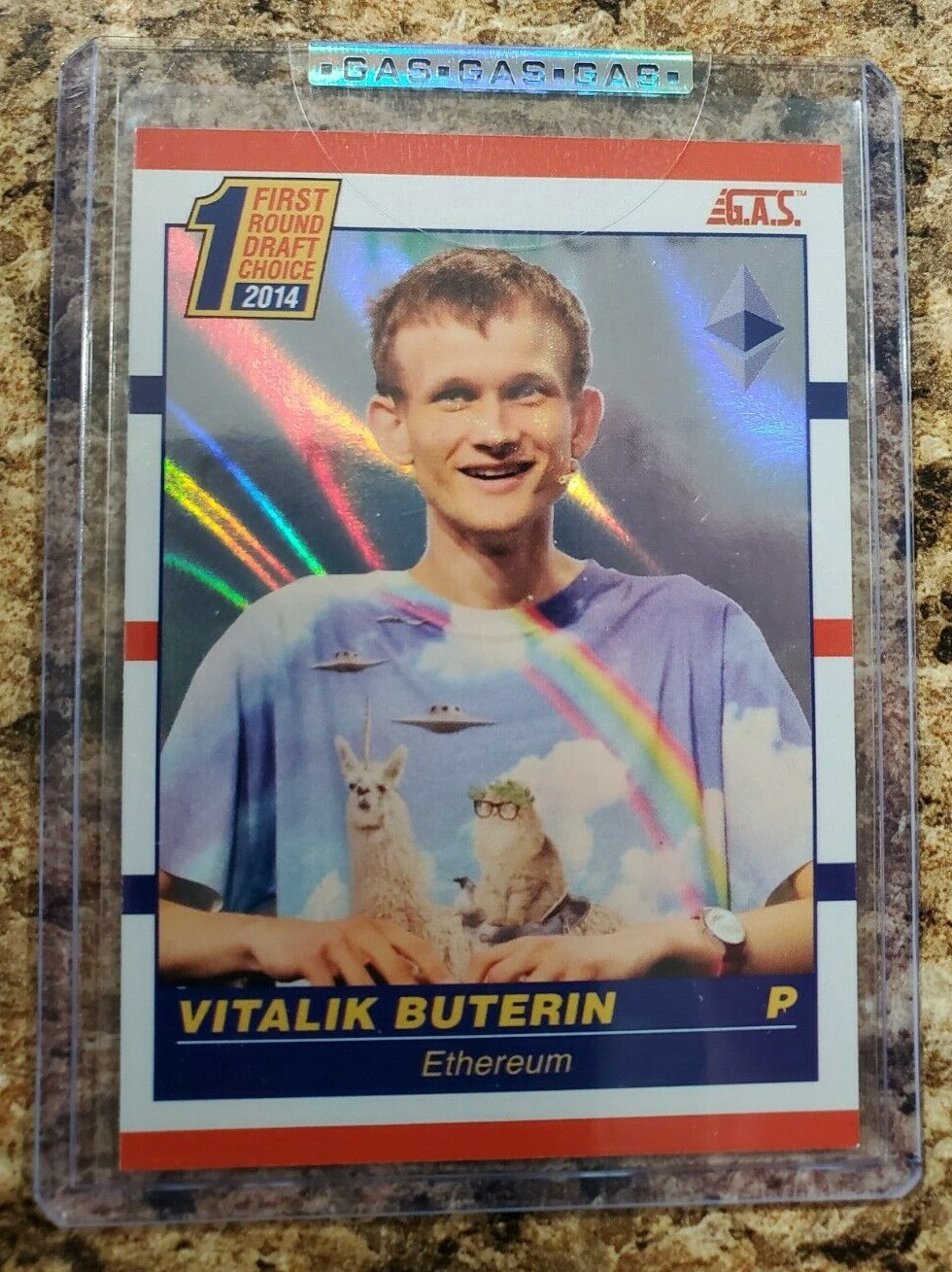 G.A.S. Trading Card - Vitalik Buterin RC #9 *ICED MAGMA* (1 of 20) Holographic!