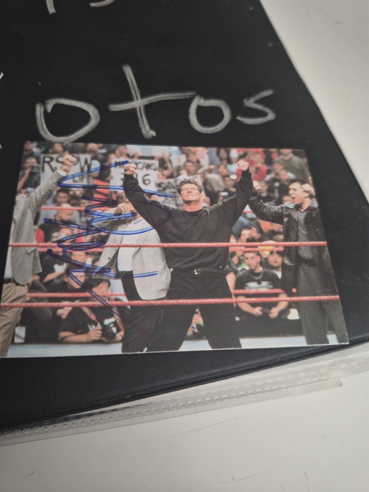 Vince McMahon Signed Lot Of Cards WWE Wrestling