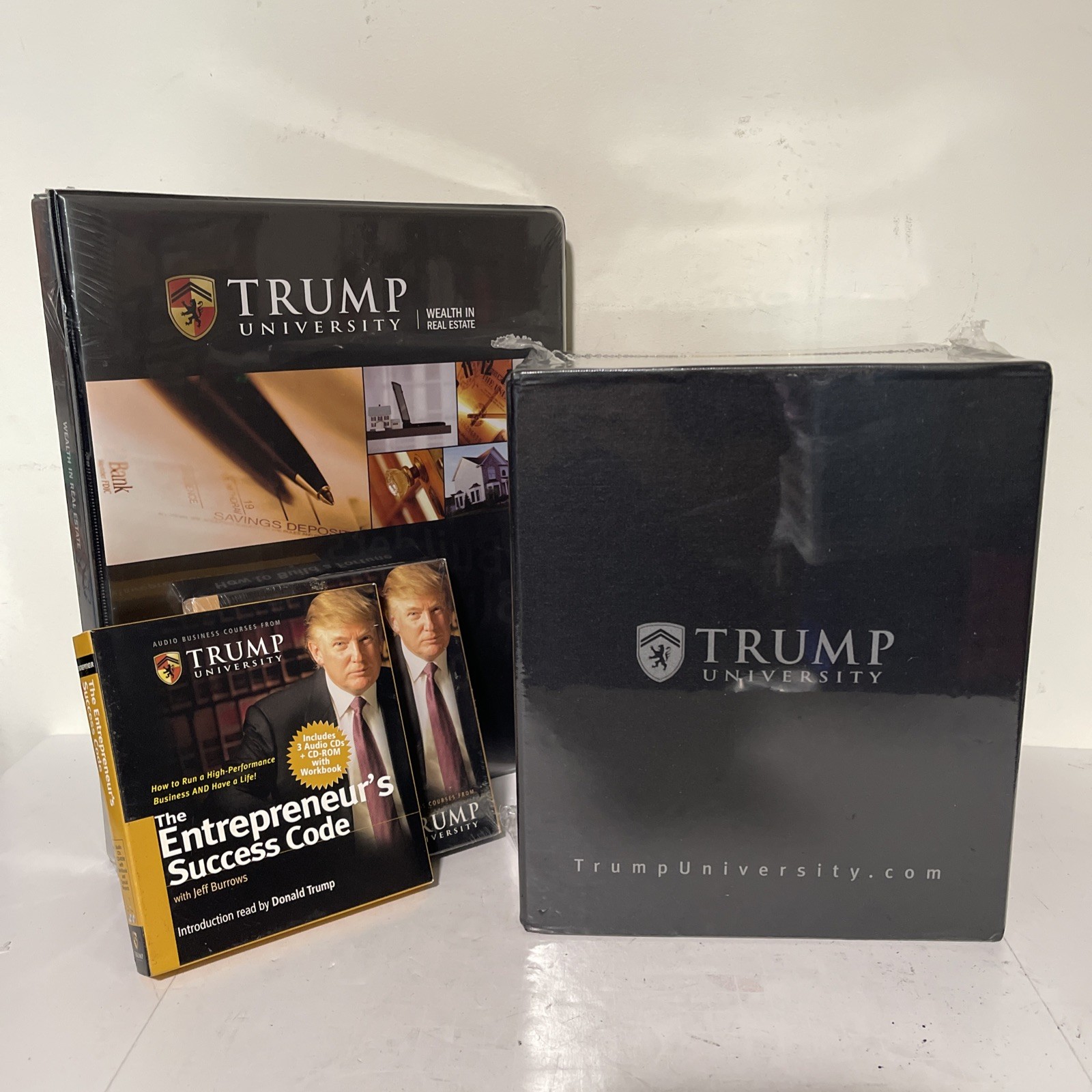 DONALD TRUMP UNIVERSITY "The Wealth Builder's Blueprint" & Other Audiobooks