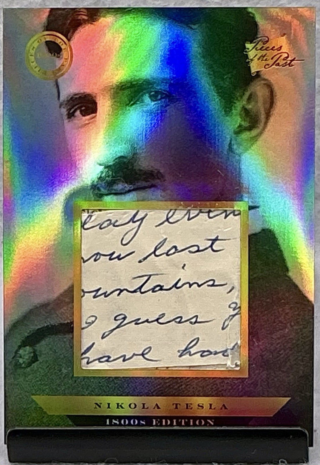 2024 Pieces Of The Past 1800s Edition Nikola Tesla Handwritten Relic