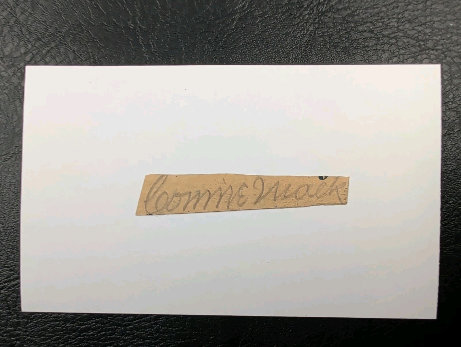 Connie Mack (d.1956) Signed Autograph Cut Debut 1886 Nationals Athletics