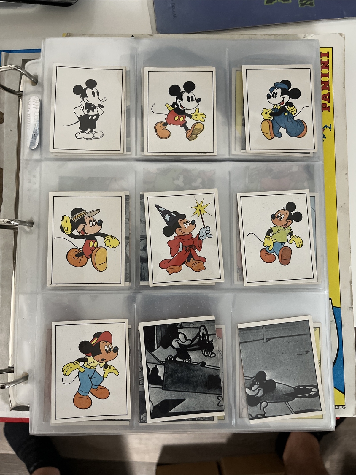 1978 Panini Walt Disney Mickey Story 360 Sticker COMPLETE SET + Book Album