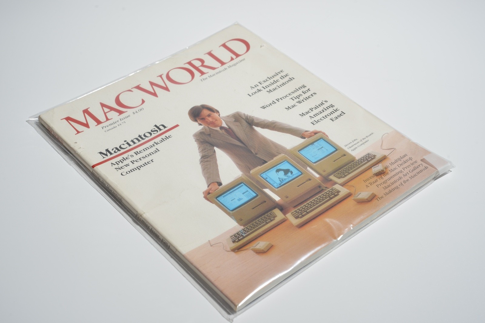 Macworld Magazine Premier Issue 1984 - Macintosh Launch, Steve Jobs Cover