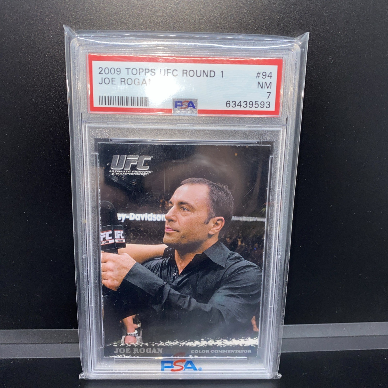 2009 Topps UFC Round 1 Joe Rogan PSA 7