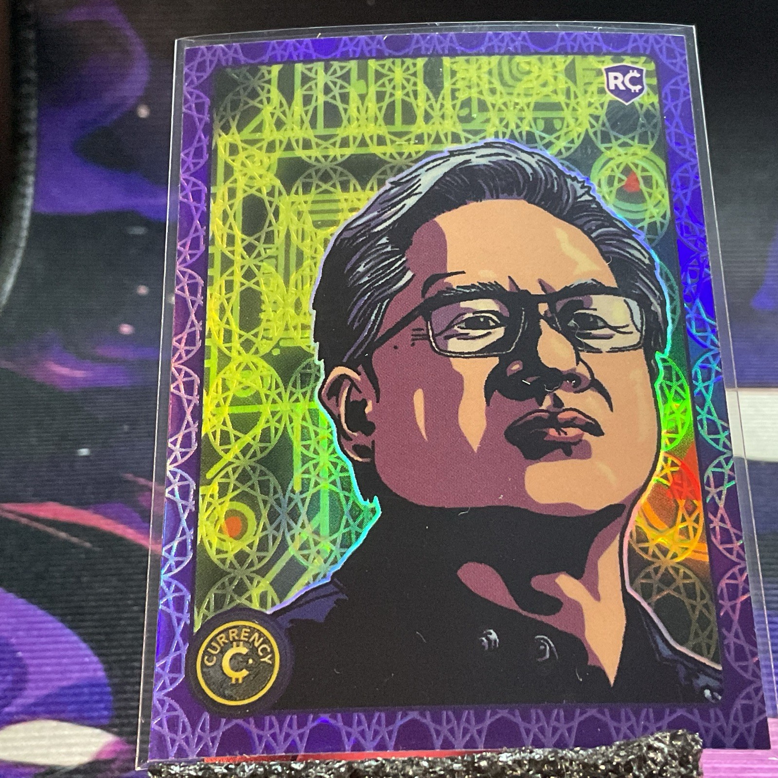 2025 Cardsmiths Currency Jensen Huang Serial Limited Edition sapphire /49