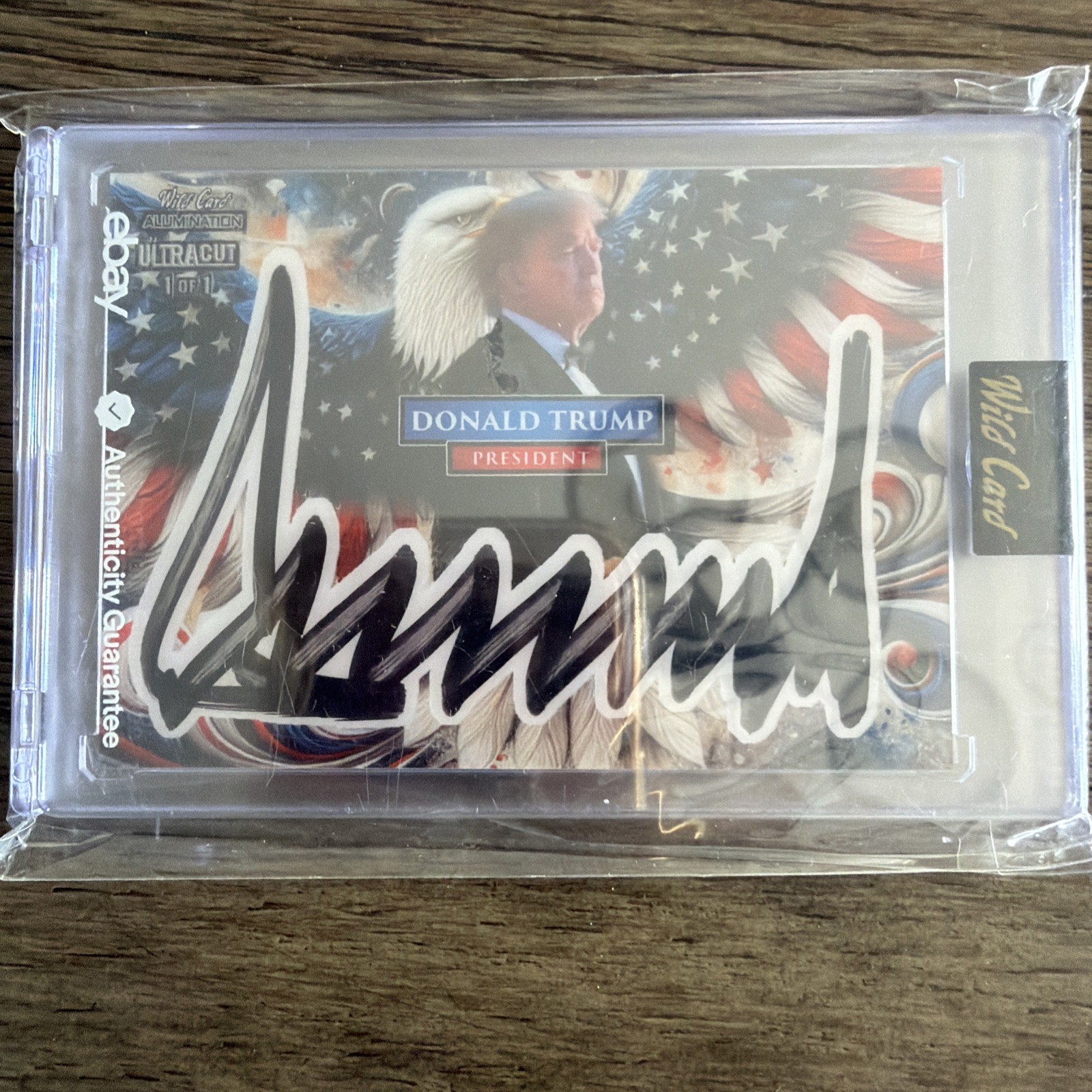 Authentic 2025 Wild Card Alumination Ultracut Donald Trump Auto Autograph 1/1