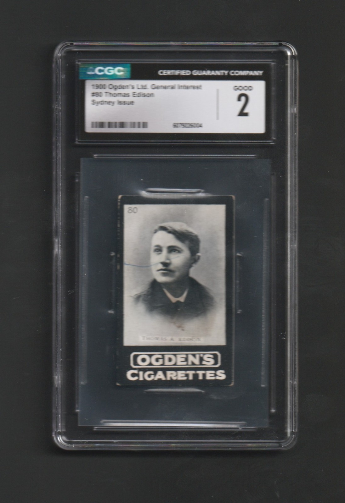 1900 Ogden's Thomas Edison #80 ~ CGC Graded ~ Super RARE Sydney Issue ~Must See!
