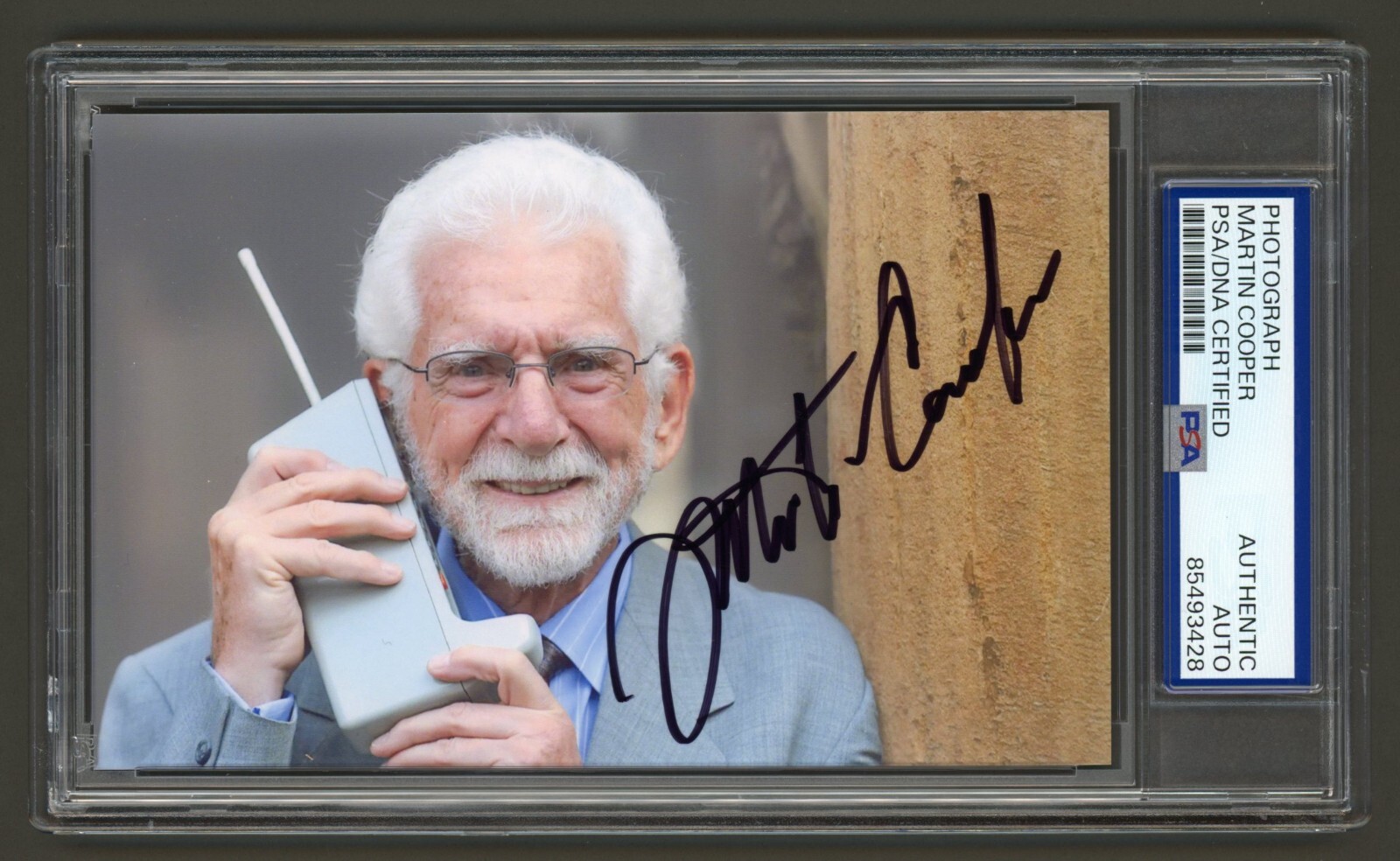 Martin Cooper Signed Photo (PSA) 1st Cell Phone Inventor Motorola Engineer Auto