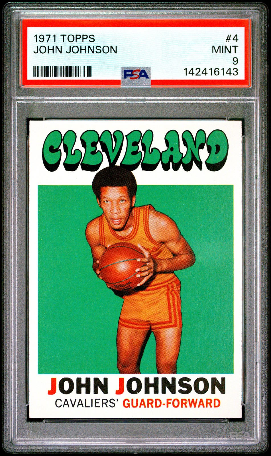 1971 TOPPS #4 JOHN JOHNSON PSA 9