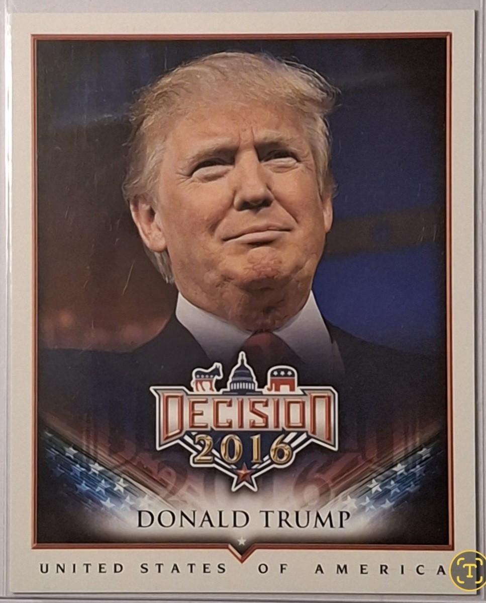 Decision 2016 Donald Trump Jumbo Box Topper #J7 - Master Checklist 3 of 4
