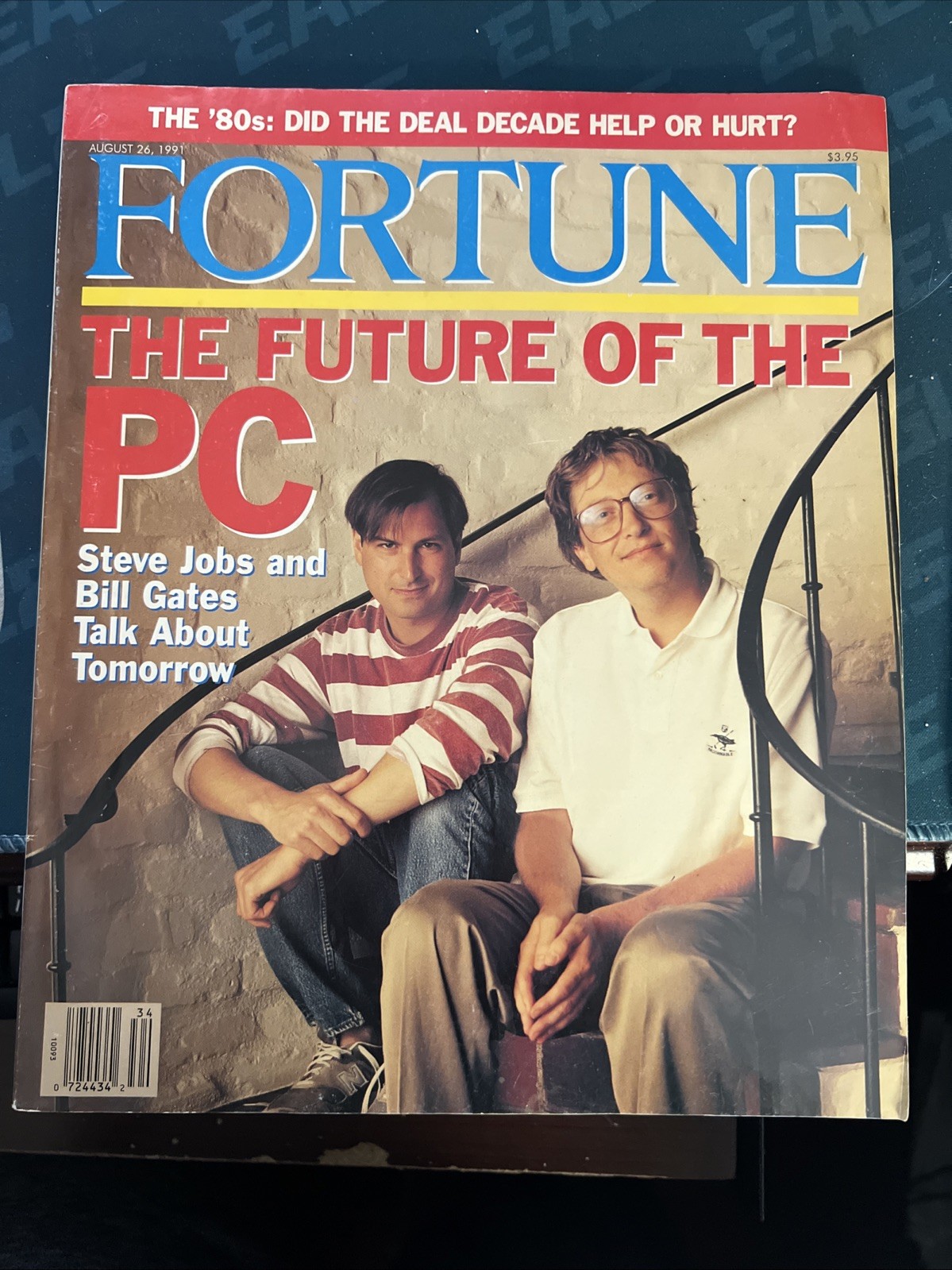 Fortune Magazine August 1991 Steve Jobs Bill Gates Future PC Apple No Label