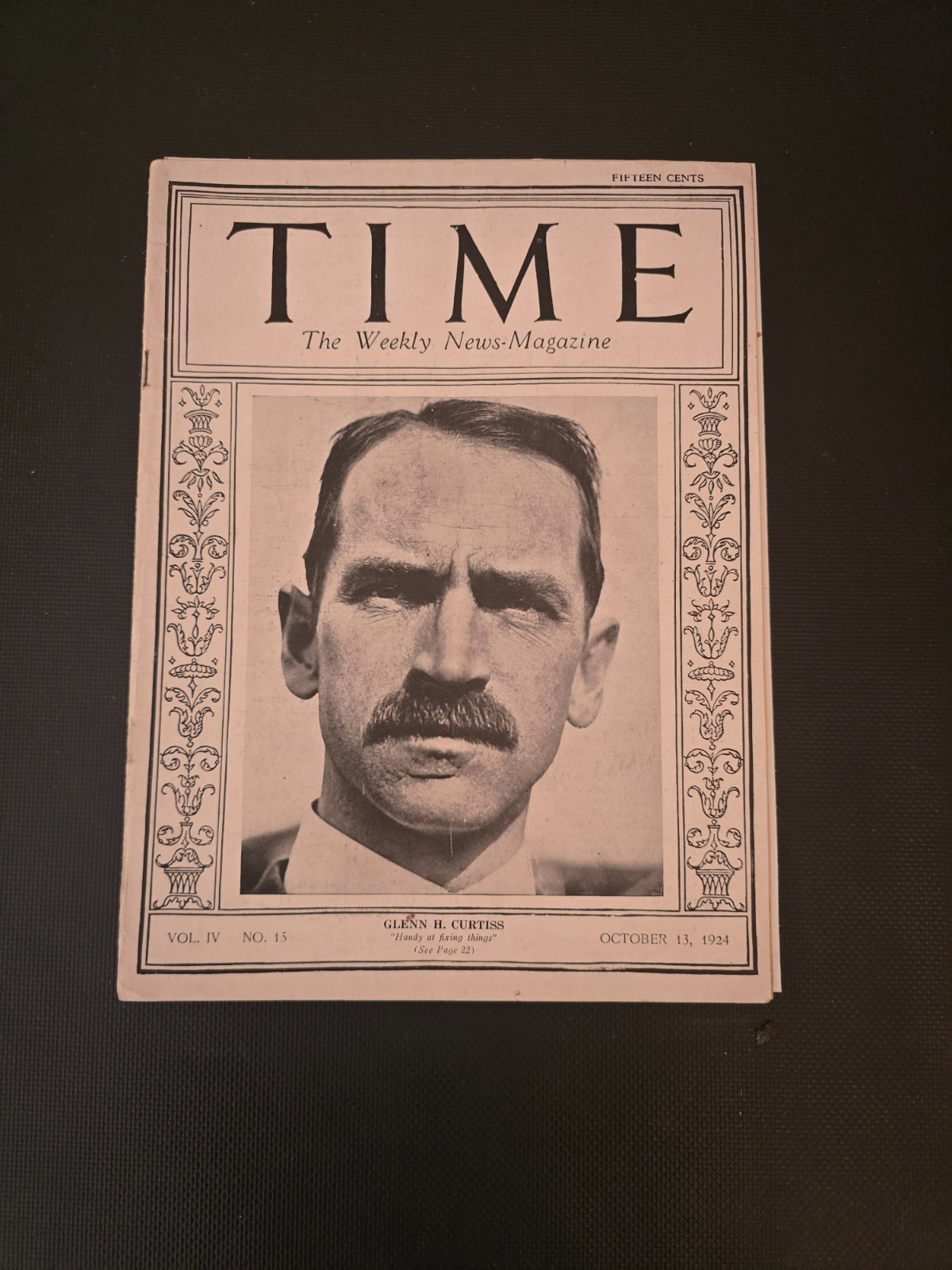 Oct 13, 1924 Time Magazine - Glenn Curtiss