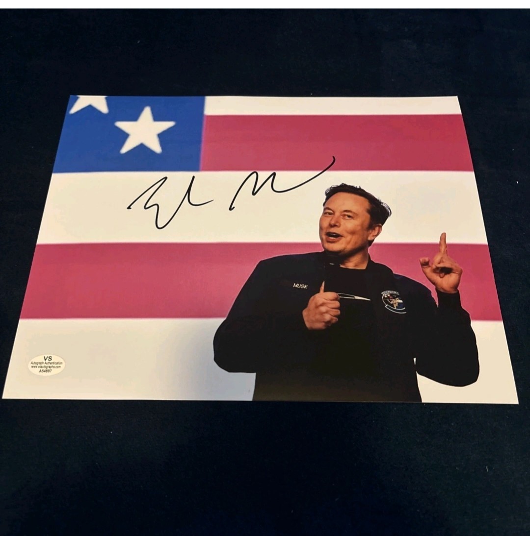 Elon Musk Autograph With COA
