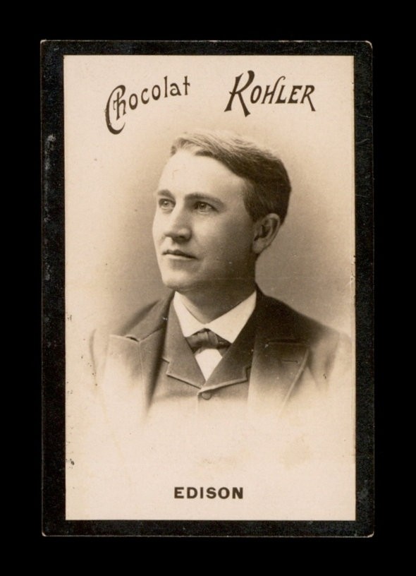 1900 Chocolat Rohler Set-Break Thomas Alva Edison EX-EXMINT *GMCARDS*