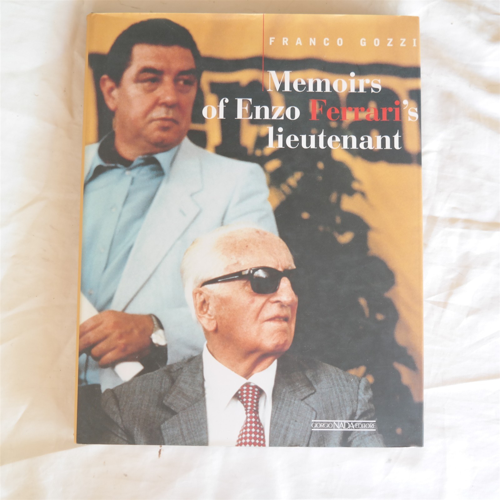 2002 1st ed Memoirs of Enzo Ferrari's Lieutenant Book Italy