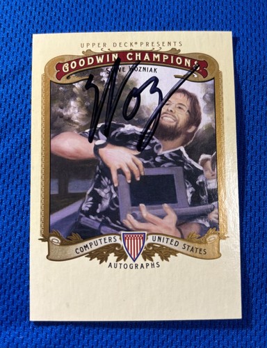 Steve Wozniak Signed- 2012 Upper Deck Goodwin Champions - Authenticated