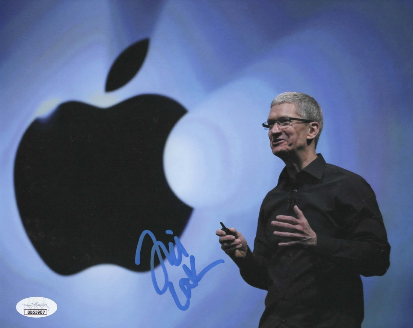 Tim Cook Signed 8x10 Photo w/ JSA LOA #BB55907 Apple CEO