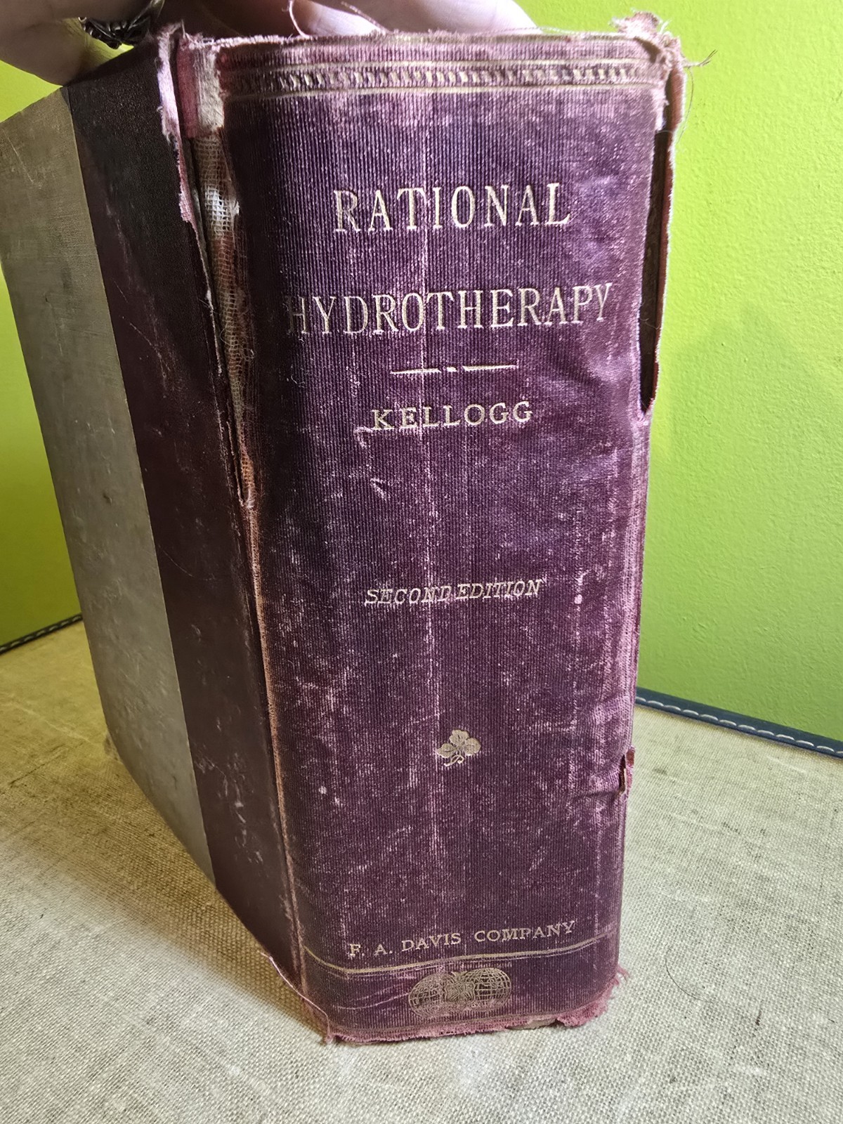 RATIONAL HYDROTHERAPY 2nd Edition J.H. KELLOGG Hardcover 1902 Kellogg's Founder