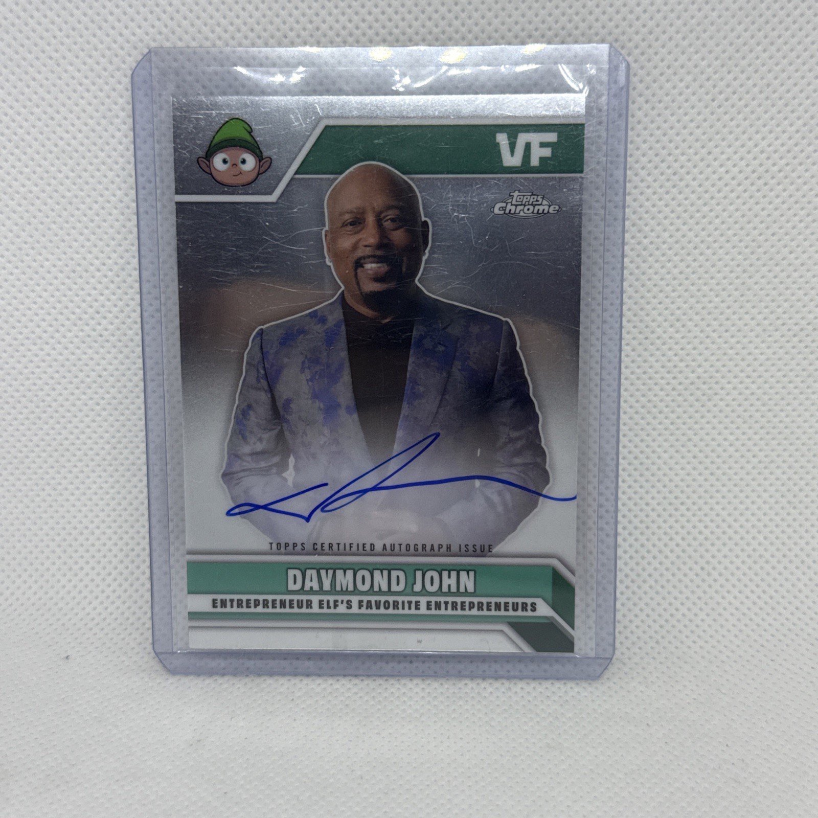 2025 Topps Chrome VeeFriends Entrepreneur Elf's Favorite Daymond John Auto