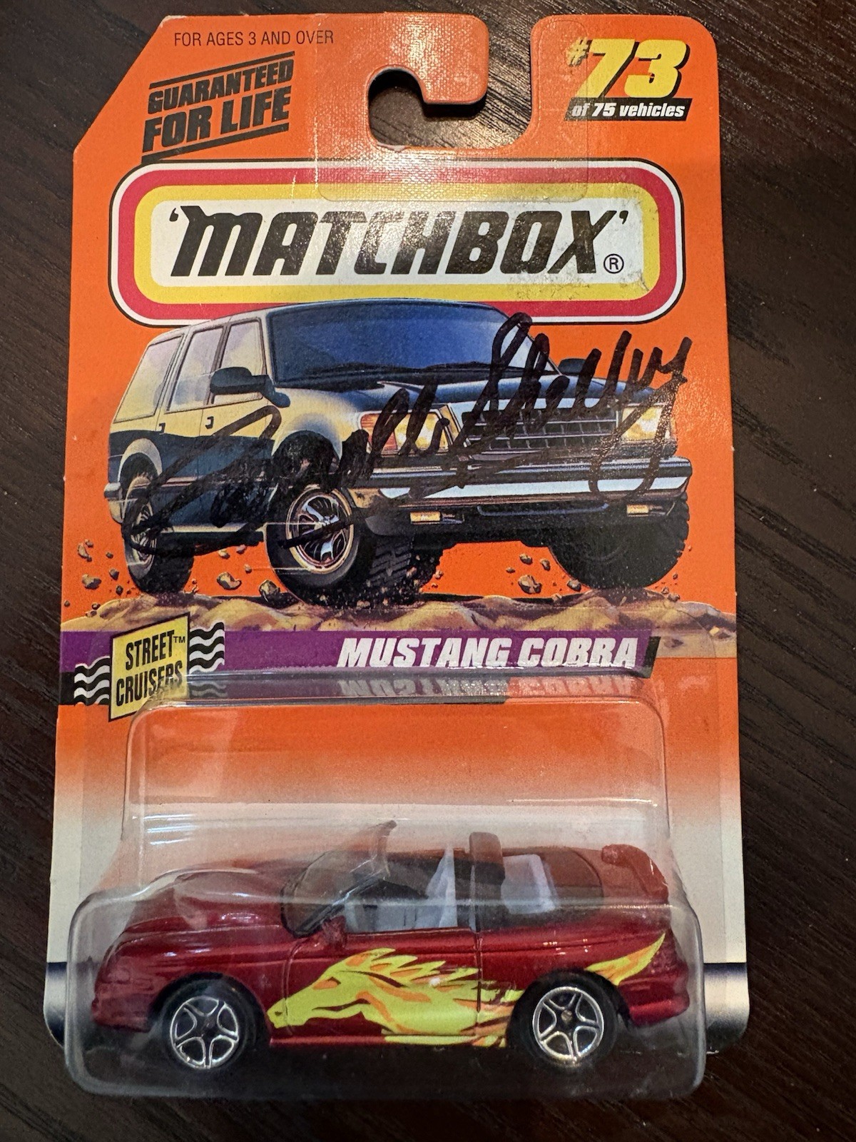 Rare Signed Carroll Shelby Matchbox Mustang Cobra Vehicles Street Cruisers Auto