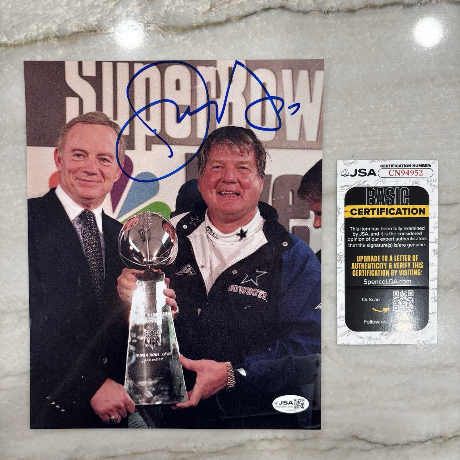 Jerry Jones Signed 8x10 Autograph Photo Dallas Cowboys JSA COA Picture