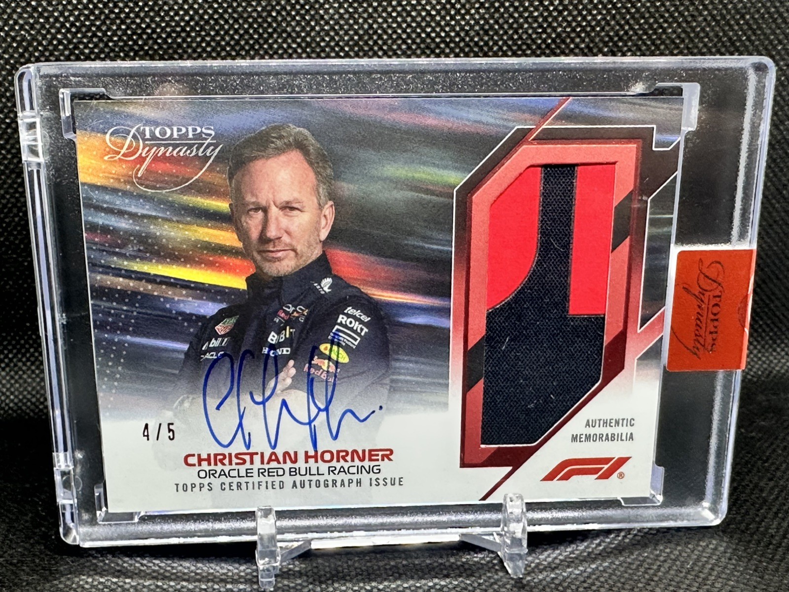 2023 Topps Dynasty F1 Christian Horner DAP-CHII Auto Patch 4/5 Sealed