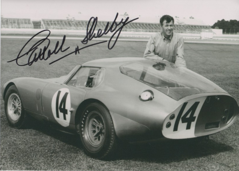 Carroll Shelby signed photo