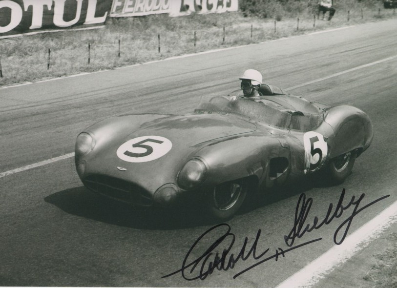 Carroll Shelby signed photo 1959 Le Mans Winner