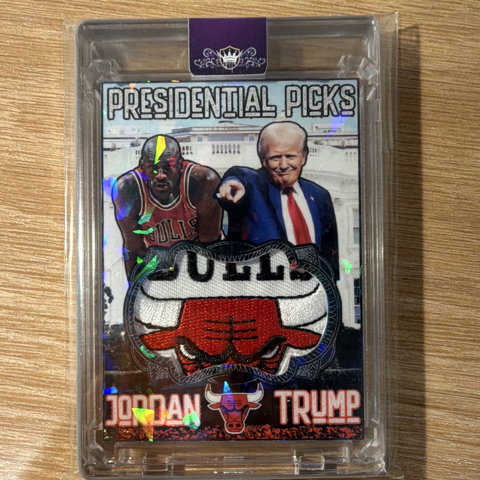 King's Custom Cards Presidential Picks Jordan Bulls 1/1 Auto Trump