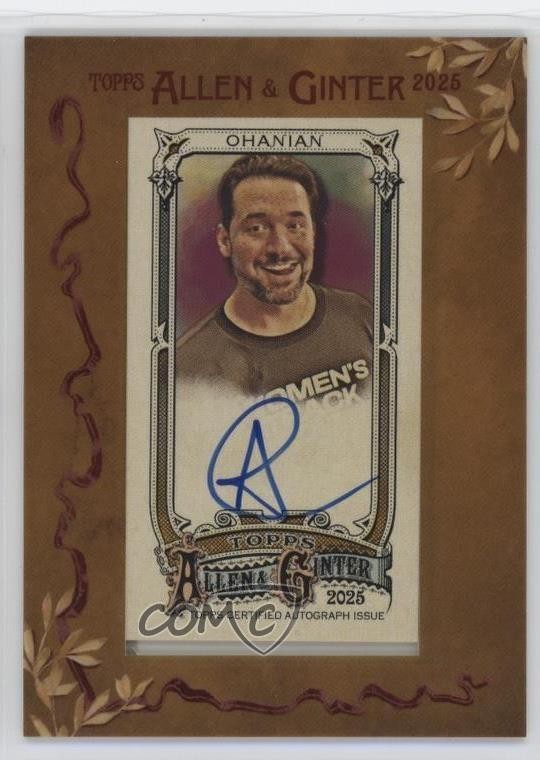 2025 Allen & Ginter Framed Mini Non-Baseball Alexis Ohanian Rookie Auto RC 03j5