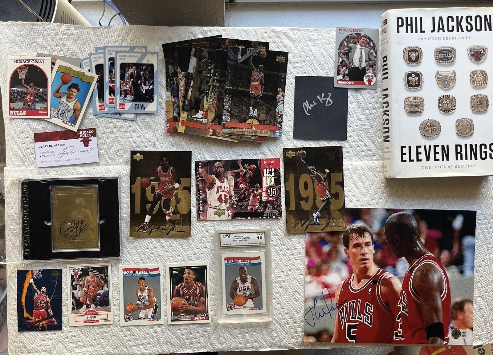 Michael Jordan OLYMPICS graded Gem Mint 10 HUGE LOT Rodman RC Phil Knight SIGNED