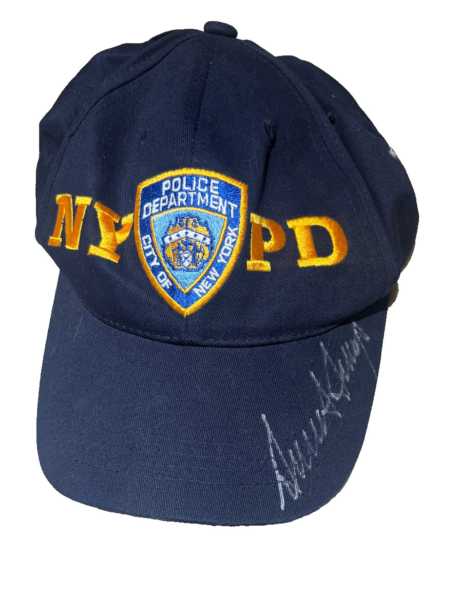 NYPD Signed autograph Donald Trump Hat
